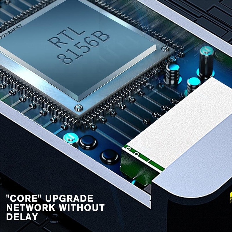 Adaptatore Ethernet 2 in 1 in alluminio USB 3.0 tipo C per una connessione di rete rapida e stabile