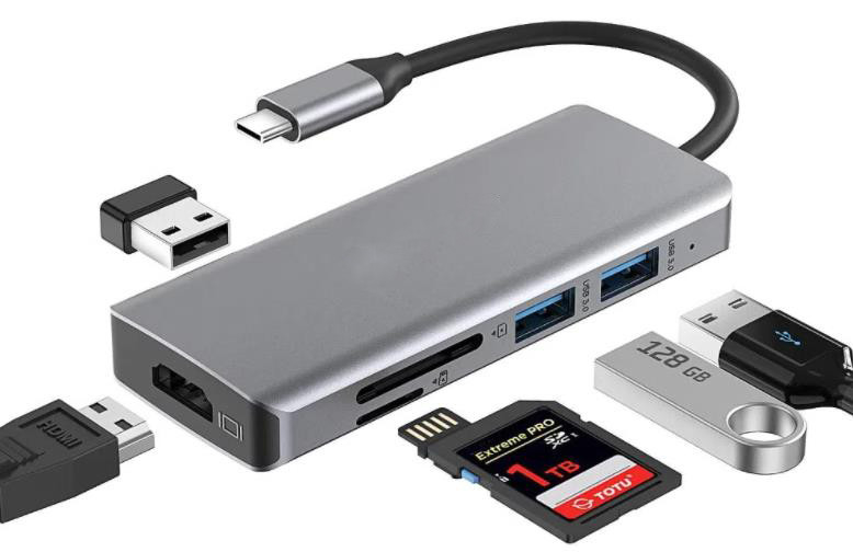 Lunghezza personalizzata Grigio USB-C per HDMI 2.1 Adapter 8K 60Hz per velocità USB Tipo C 3.1 Laptop