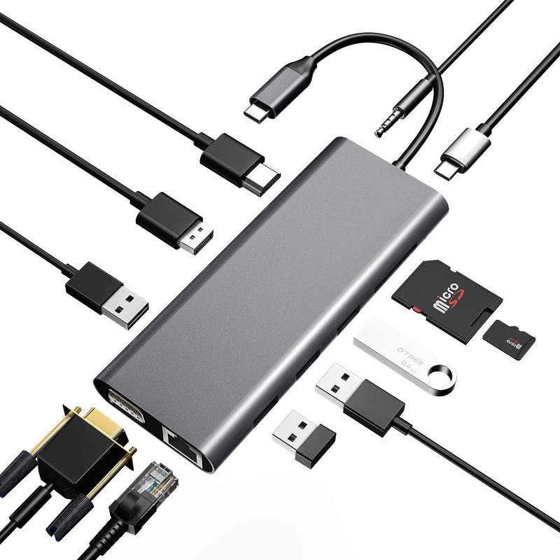 Lunghezza personalizzata Grigio USB-C per HDMI 2.1 Adapter 8K 60Hz per velocità USB Tipo C 3.1 Laptop