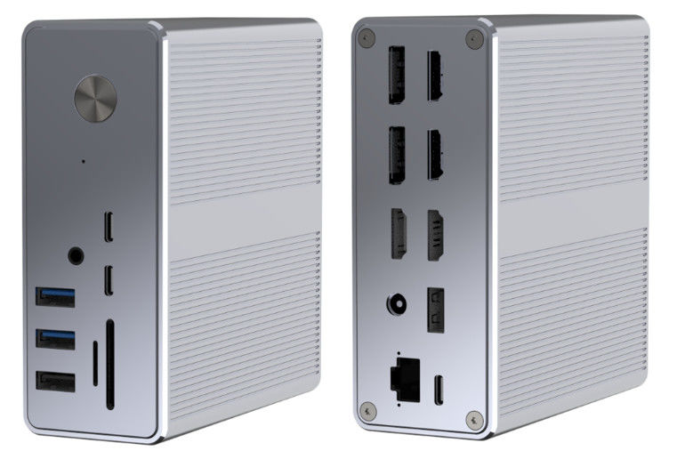 Stazione di collegamento per laptop USB C Dual HD 4K 16-in-1 Stazione di collegamento con supporto MST