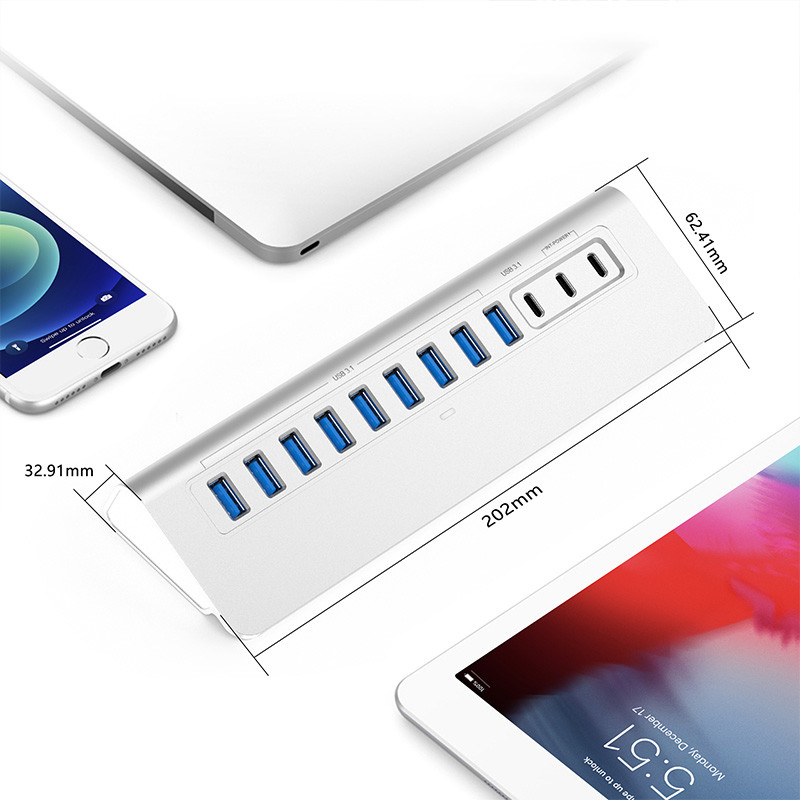Adaptatore Gigabit LAN USB C Tipo-C a RJ45 Ethernet per laptop in forte domanda