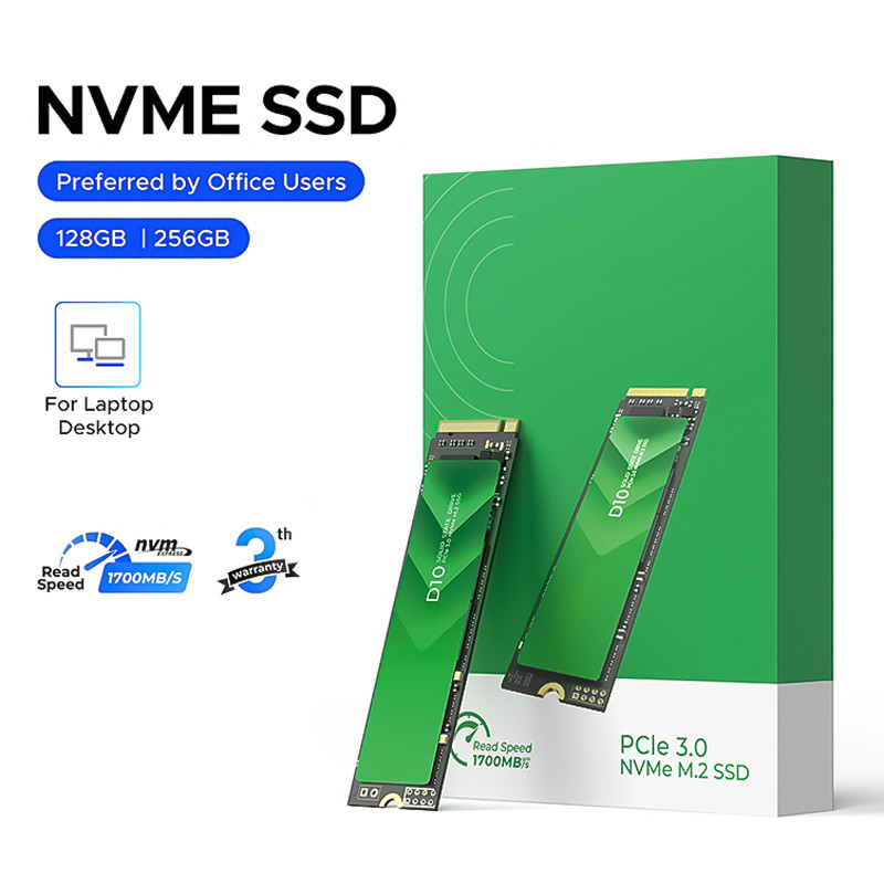 High Speed PCIe 3.0 Interface M.2 SSD con capacità di 128 GB e controller SATA 6Gb/s