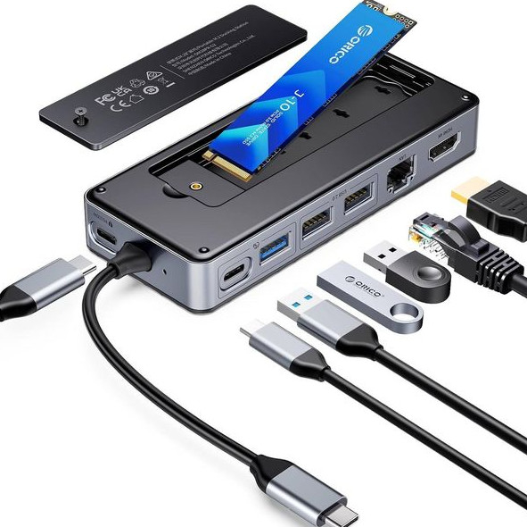 Displaylink Usb 3.0 Docking Station Enclosure Of NVMe NGFF SSD Windows Mac Chrome OS