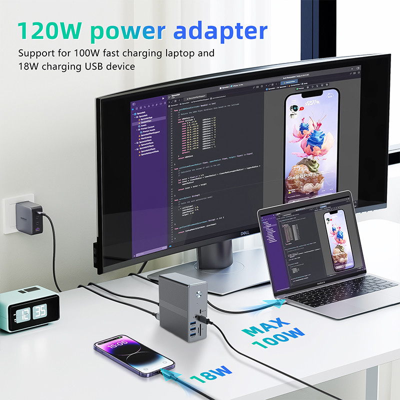 Adattatore USB C ad alta compatibilità per display 8K con supporto OEM e supporto display 1K
