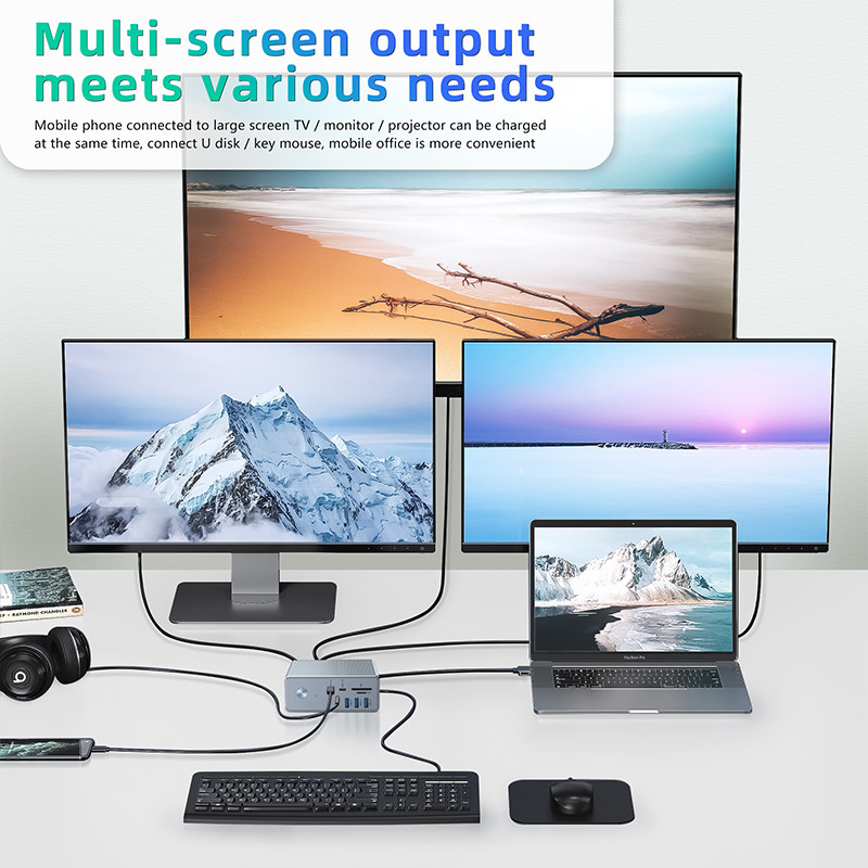 Adattatore USB C ad alta compatibilità per display 8K con supporto OEM e supporto display 1K