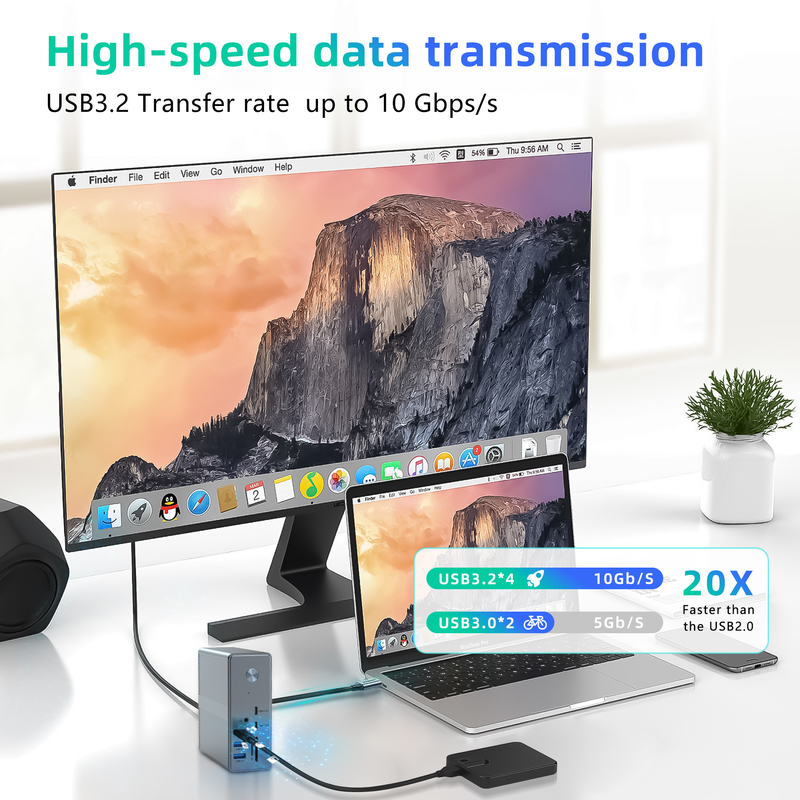 Docking multiporto USB-C di design compatto La soluzione definitiva per gli utenti di Chrome OS