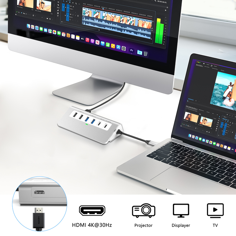 Caratteristiche aggiuntive Stazione di attracco USB-C 9 in 1 con manuale d'uso e design compatto incluso