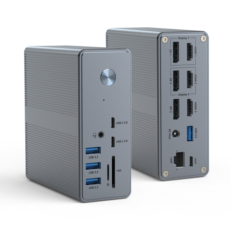 DC36-X1 Thunderbolt Docking con supporto per display a 60Hz/30Hz e velocità di trasferimento dati fino a 10 Gbps