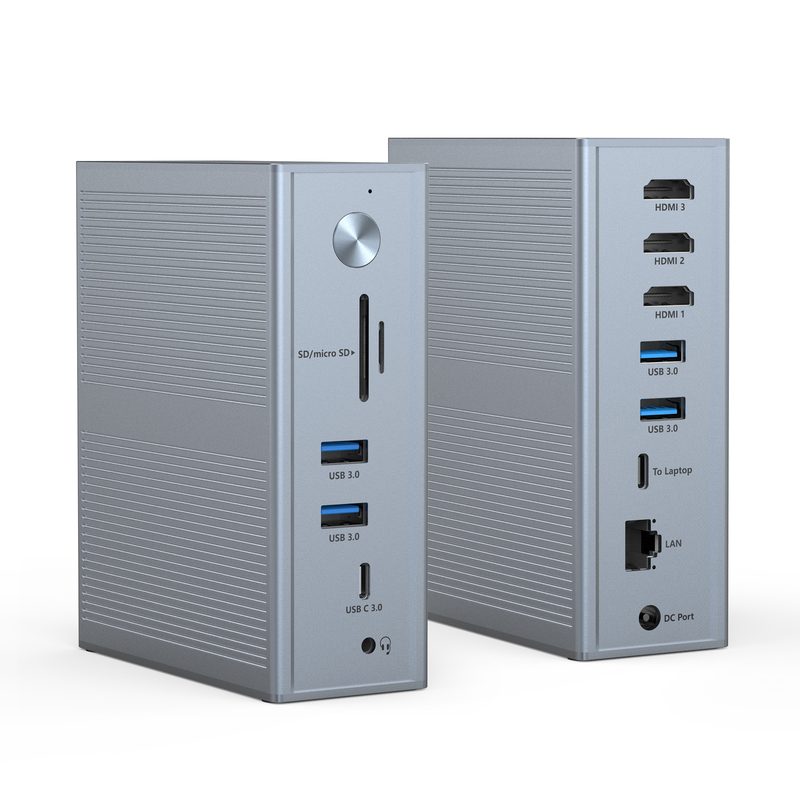 Fornitura di alimentazione Subosen USB-C PD 100W USB-C Docking Station per una compatibilità rapida e fluida dei dispositivi
