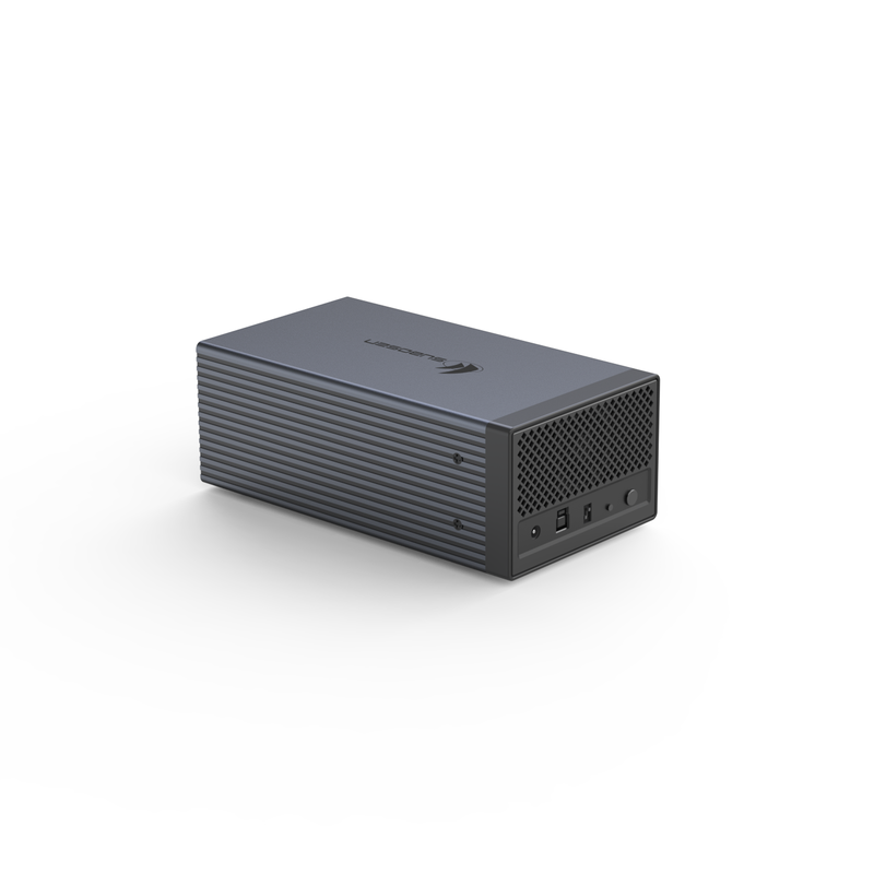 4 Bay Aircraft-grade Aluminum Alloy RAID HDD Condominio con Hardware RAID 6 Mods e Dual 10Gbps Type-C DAS Storage Array