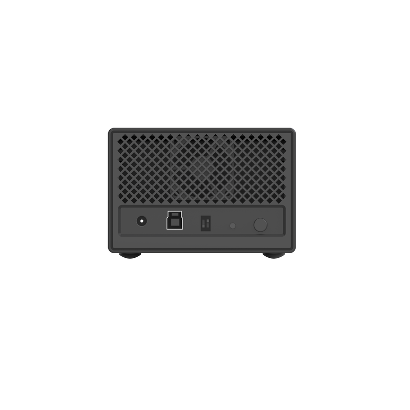4 Bay Aircraft-grade Aluminum Alloy RAID HDD Condominio con Hardware RAID 6 Mods e Dual 10Gbps Type-C DAS Storage Array