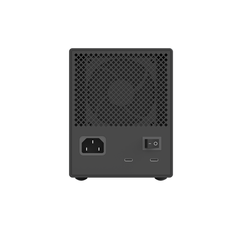 4 Bay Aircraft-grade Aluminum Alloy RAID HDD Condominio con Hardware RAID 6 Mods e Dual 10Gbps Type-C DAS Storage Array