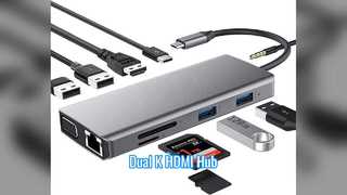 0 nell'adattatore HDMI Dual K 60Hz Hub USB C